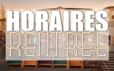 Organisation de la rentrée 2026-27 ! Ce qu&rsquo;il faut savoir ;)