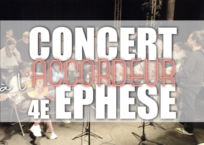 Nos 4e Ephese montent sur scène !