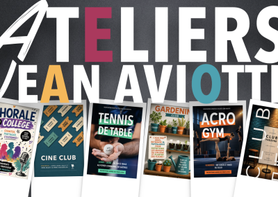 Les ATELIERS et ACTIVITES sur la pause de midi arrivent !